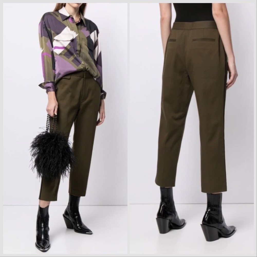 Equipment Noemi Trouser Olive Green Sz 8